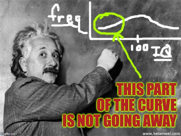 Election 2020: Trump has a lock on the state of Idiocy | THIS PART OF THE CURVE IS NOT GOING AWAY | image tagged in einstein on god,memes,idiots,election 2020 | made w/ Imgflip meme maker