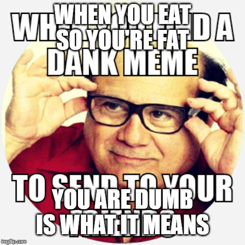 you're dumb Blank Meme Template