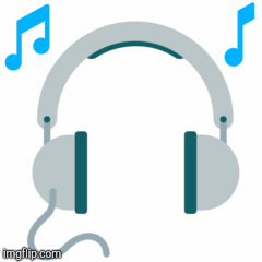 Headphone Music | image tagged in gifs,music | made w/ Imgflip images-to-gif maker
