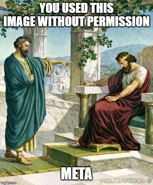 you used this image without permission meta | YOU USED THIS IMAGE WITHOUT PERMISSION; META | image tagged in j'accuse,funny,copyright | made w/ Imgflip meme maker