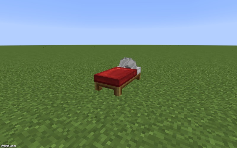 Cursed Bed | image tagged in minecraft,cursed image | made w/ Imgflip meme maker