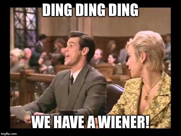 Ding Ding Ding We Have a Winner | DING DING DING WE HAVE A WIENER! | image tagged in ding ding ding we have a winner | made w/ Imgflip meme maker