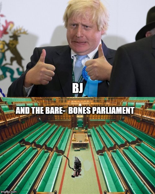 BJ and the Bare | image tagged in boris johnson,bj and the bear,vacuuming alien | made w/ Imgflip meme maker
