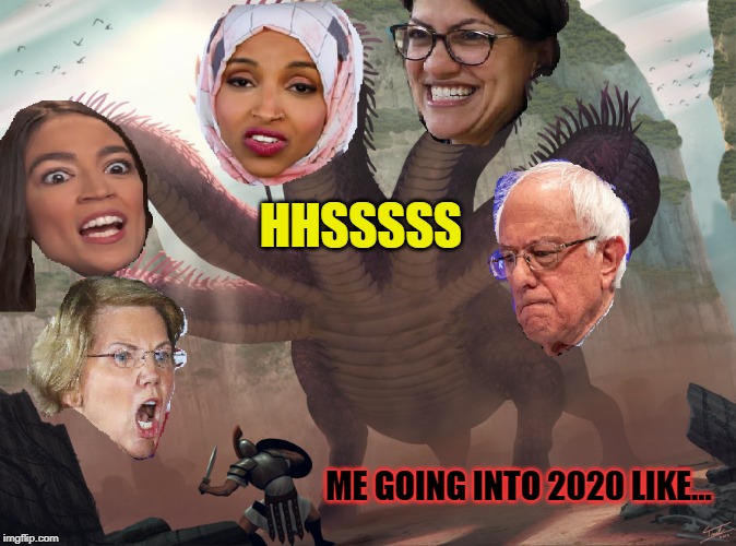 Socialist Hydra | HHSSSSS; ME GOING INTO 2020 LIKE... | image tagged in socialism,democratic socialism,nightmare | made w/ Imgflip meme maker