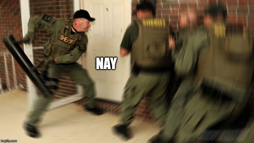FBI Radial Blur | NAY | image tagged in fbi radial blur | made w/ Imgflip meme maker