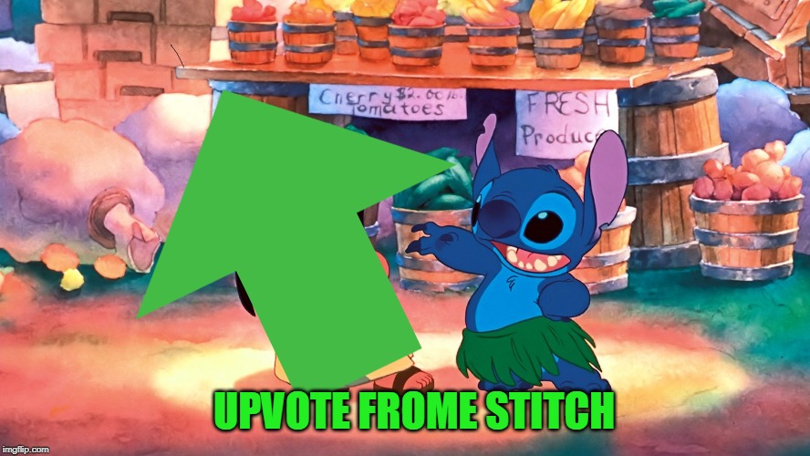 UPVOTE FROME STITCH | made w/ Imgflip meme maker