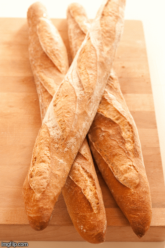 Baguette! | image tagged in gifs,food | made w/ Imgflip images-to-gif maker