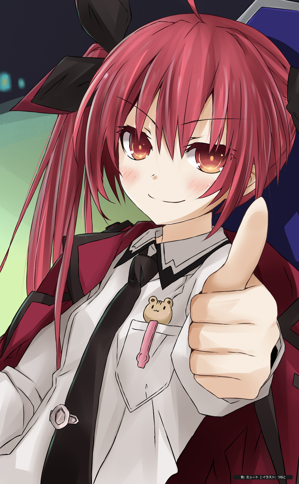 thumbs up anime girl Blank Meme Template