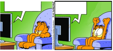 Garfield tv Blank Meme Template