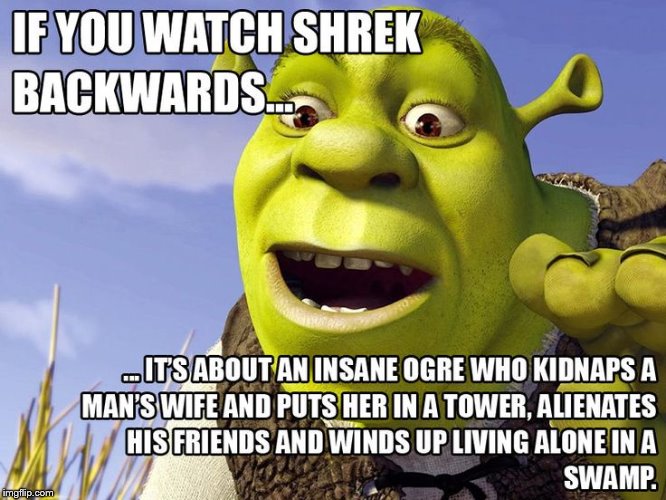 Shrek :^) | image tagged in shrek,sad,xd | made w/ Imgflip meme maker