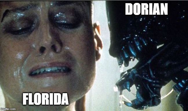 DORIAN; FLORIDA | image tagged in hurricane dorian,meanwhile in florida | made w/ Imgflip meme maker