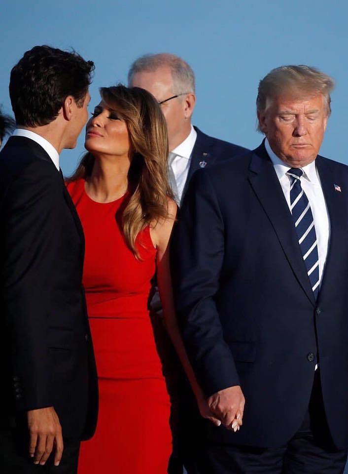 Justin and Melania Blank Meme Template