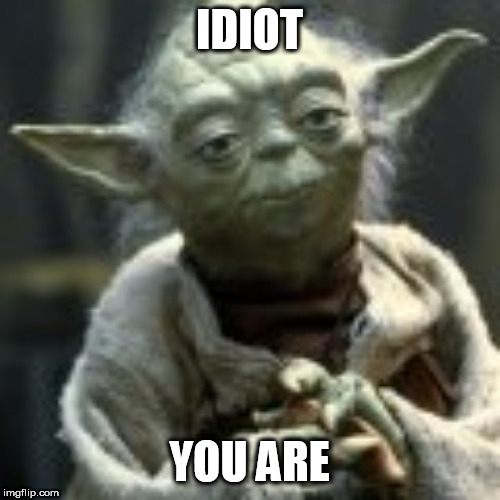 IDIOT; YOU ARE | made w/ Imgflip meme maker
