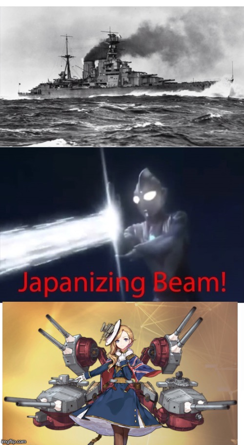 What has Japan done to the hms hood | image tagged in japanizing beam | made w/ Imgflip meme maker