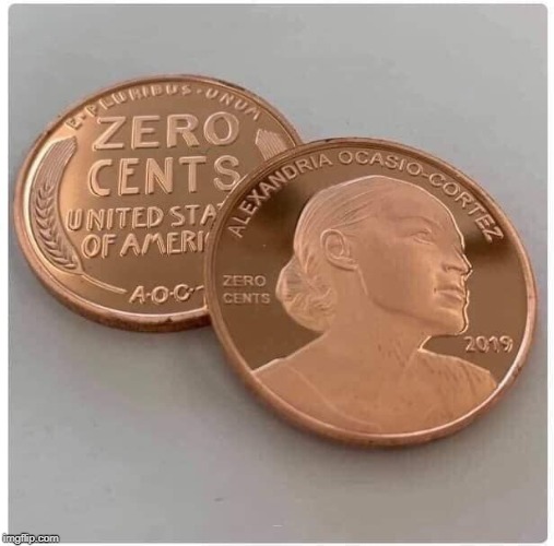 Alexandria Ocasio-Cortez Commemorative coins - Imgflip
