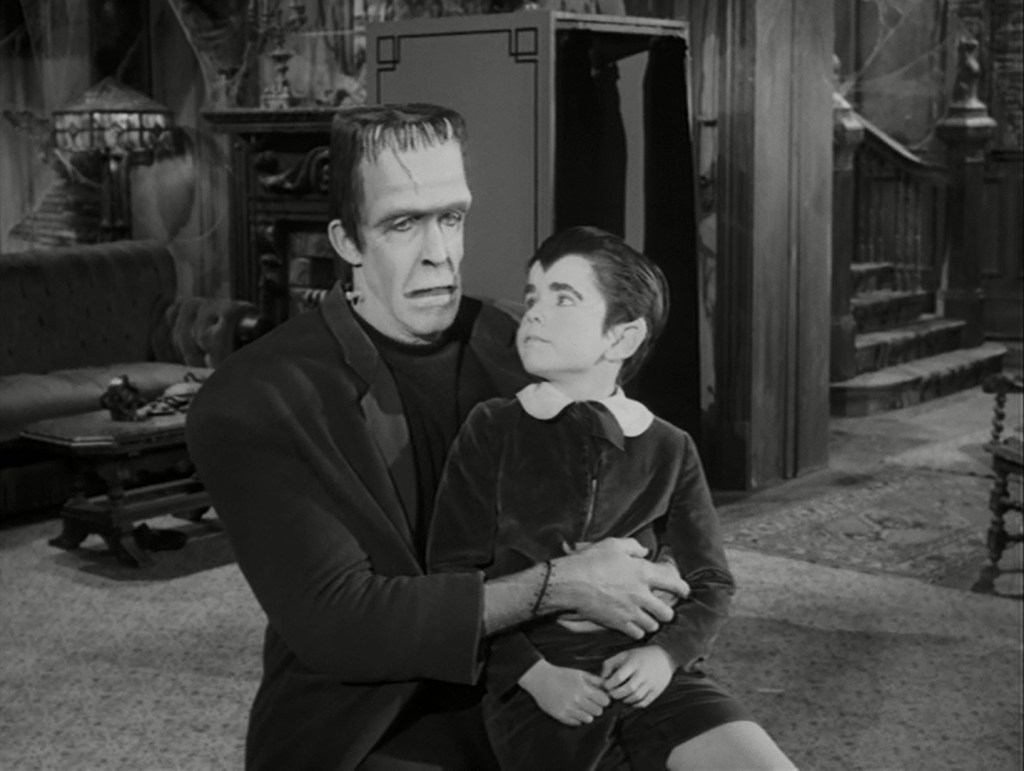 Herman and Eddie Munster Blank Meme Template