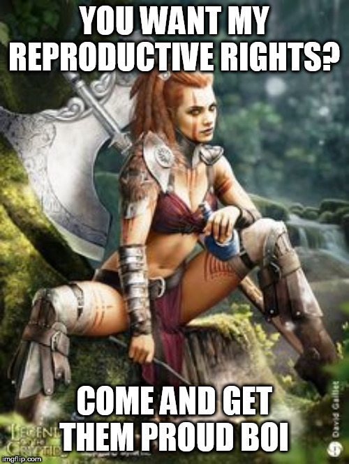 YOU WANT MY REPRODUCTIVE RIGHTS? COME AND GET THEM PROUD BOI | made w/ Imgflip meme maker