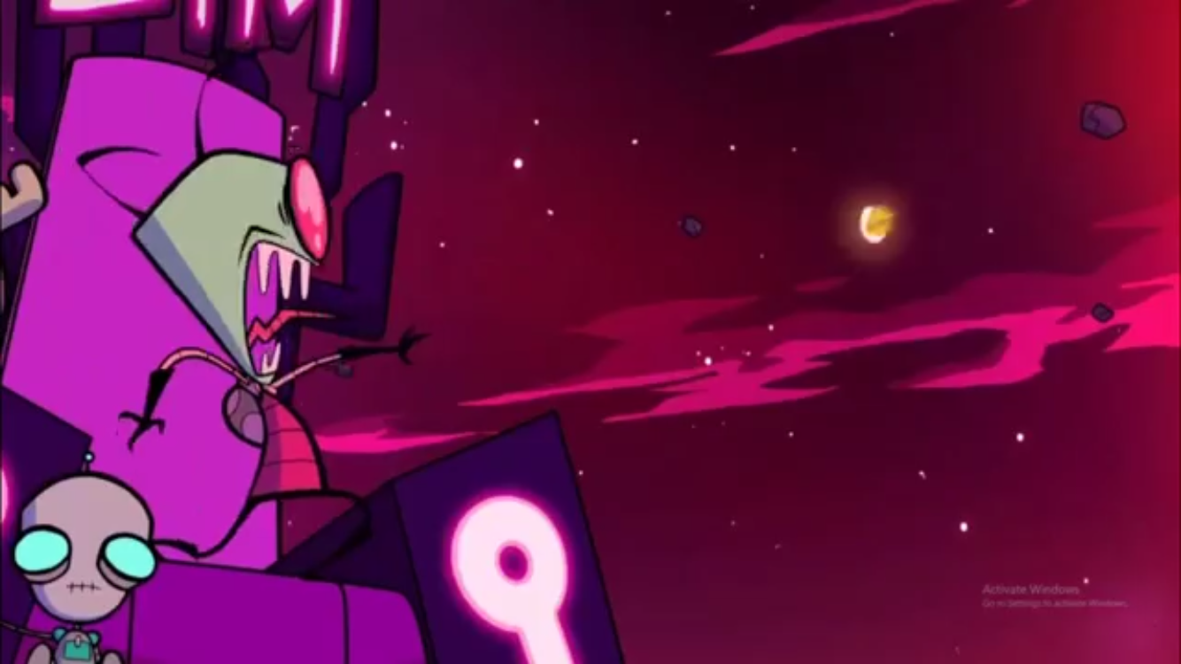 Screaming zim Blank Meme Template