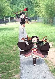 Nezuko meme Blank Meme Template