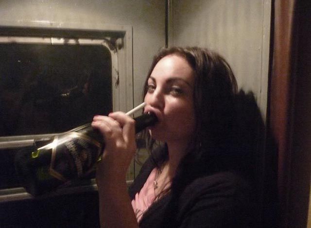 High Quality woman drinking Blank Meme Template