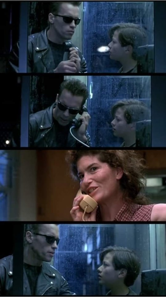 Terminator 2 phone booth Memes Imgflip