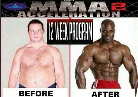 MMA2 Acceleration 12-Week Program before & after seems legit Blank Meme Template