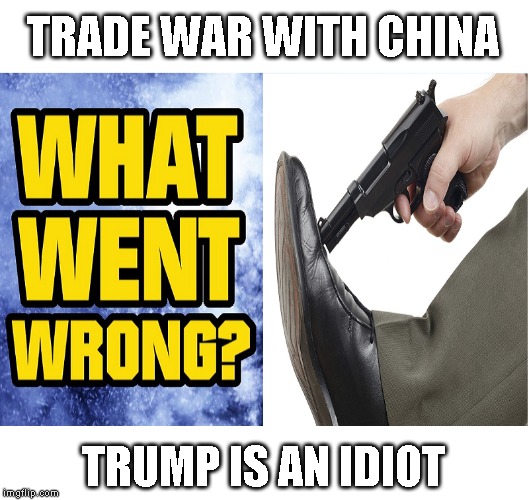 Bankruptcy and Suicides Increase for American Farmers | TRADE WAR WITH CHINA; TRUMP IS AN IDIOT | image tagged in donald trump is an idiot,farmers,trade war,china,impeach trump | made w/ Imgflip meme maker