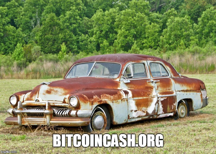 Old Car | BITCOINCASH.ORG | image tagged in old car | made w/ Imgflip meme maker
