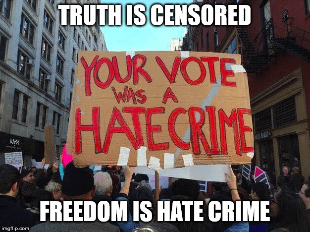 Orwell 2020 | TRUTH IS CENSORED; FREEDOM IS HATE CRIME | image tagged in orwell,memes,politics | made w/ Imgflip meme maker