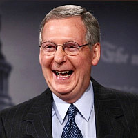 High Quality Mitch McConnell Laughing Blank Meme Template