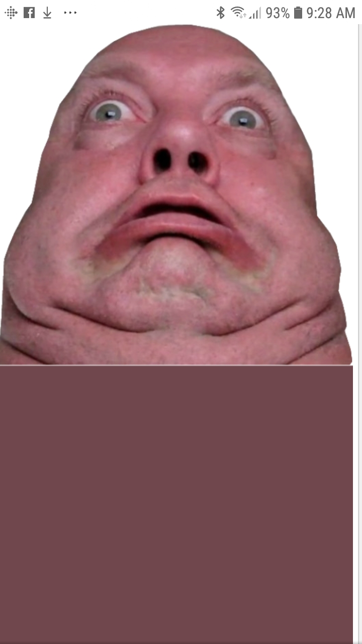 High Quality Fat guy shocked Blank Meme Template