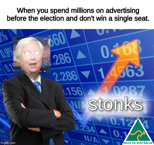 clive palmer stonks | image tagged in memes,clive palmer,meanwhile in australia | made w/ Imgflip meme maker