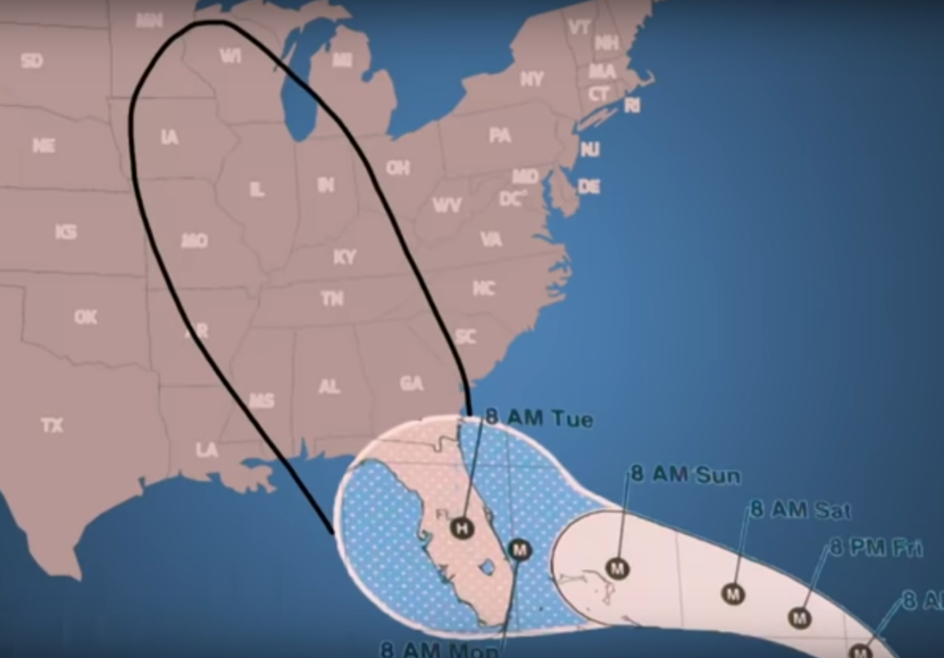 High Quality Trump expands hurricane map again Blank Meme Template