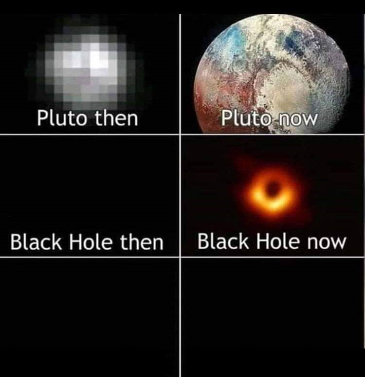 High Quality Pluto then Blank Meme Template