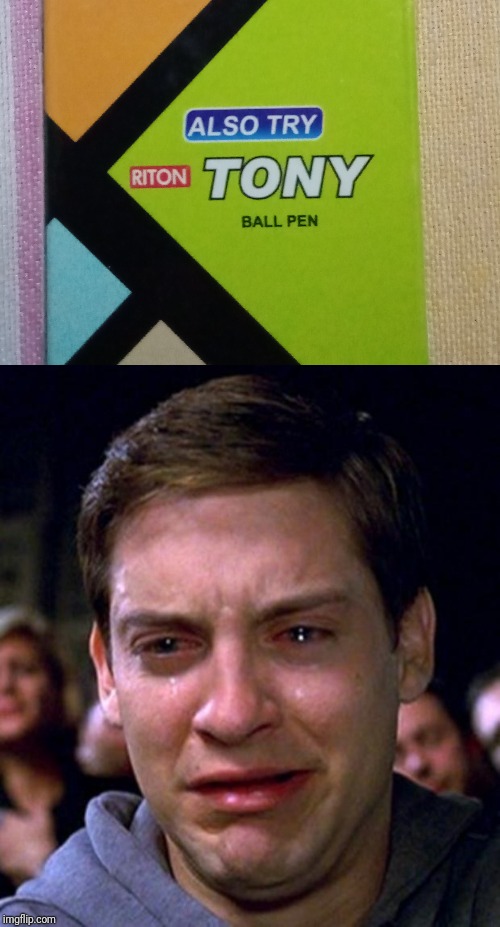 image tagged in crying peter parker | made w/ Imgflip meme maker