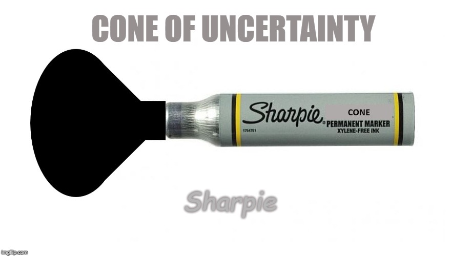 CONE OF UNCERTAINTY; Sharpie | made w/ Imgflip meme maker