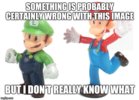 Lario and muigi | SOMETHING IS PROBABLY CERTAINLY WRONG WITH THIS IMAGE; BUT I DON'T REALLY KNOW WHAT | image tagged in lario,muigi,bootleg | made w/ Imgflip meme maker