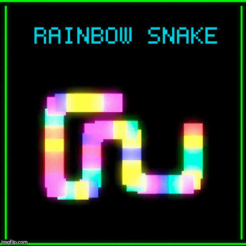 Rainbow Snake! | image tagged in gifs,rainbow | made w/ Imgflip images-to-gif maker