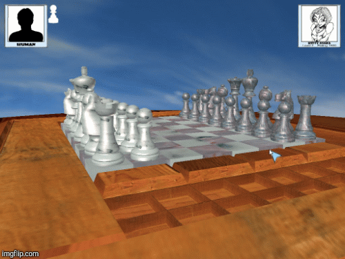 3d chess | image tagged in gifs,3d | made w/ Imgflip images-to-gif maker