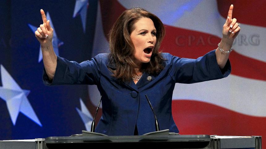 Representative Michele Bachmann - Bat Shit Crazy Blank Meme Template