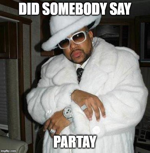 pimp c | DID SOMEBODY SAY PARTAY | image tagged in pimp c | made w/ Imgflip meme maker