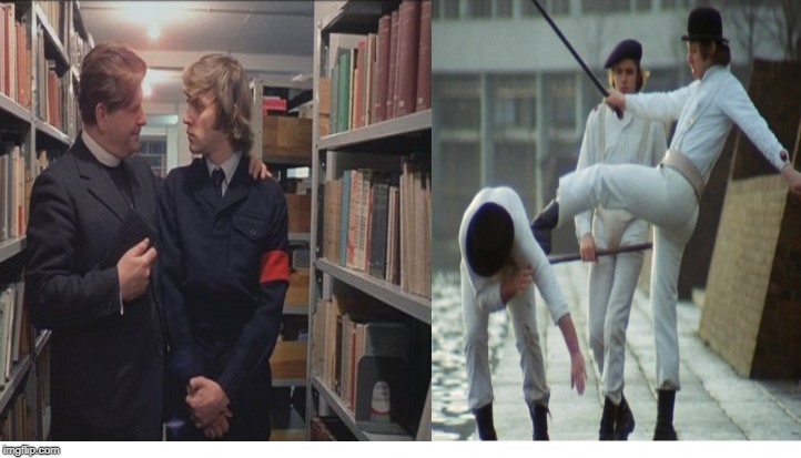 High Quality A Clockwork Orange Popeyes Vs. Chic Fil A Blank Meme Template