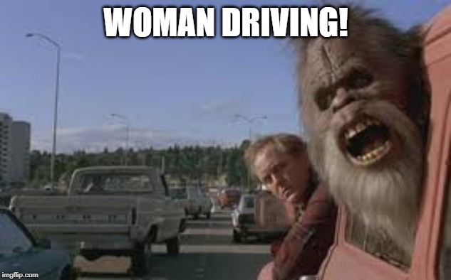 women drivers | WOMAN DRIVING! | image tagged in women drivers | made w/ Imgflip meme maker