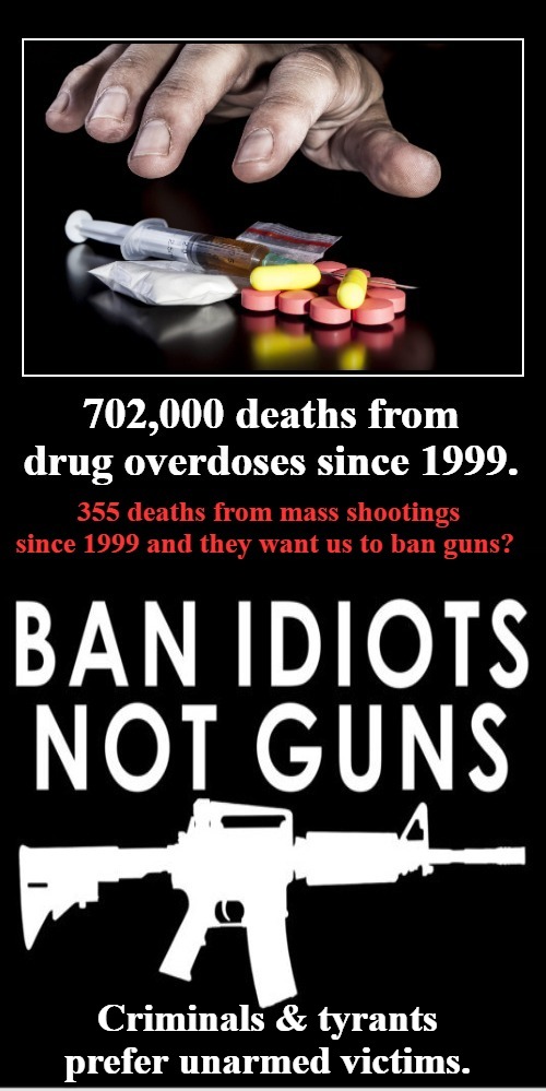 Ban IDIOTS not guns! |  Criminals & tyrants prefer unarmed victims. | image tagged in drug addiction,drug abuse,ban idiots,2nd amendment,gun rights,self defense | made w/ Imgflip meme maker