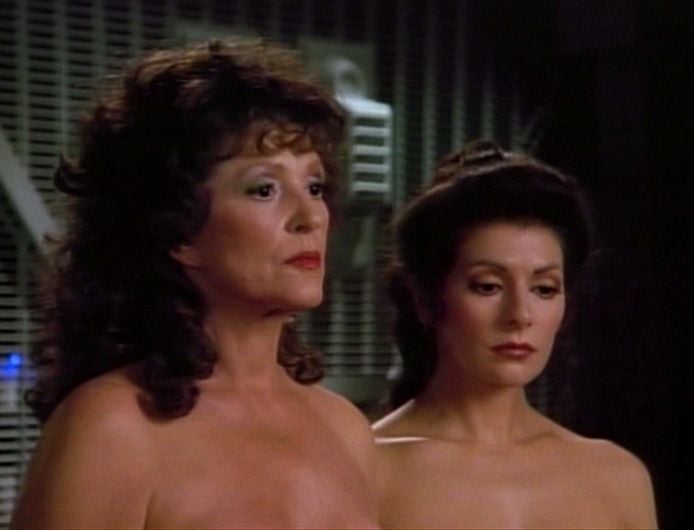 High Quality Lwaxana and Deanna Troi Naked Blank Meme Template