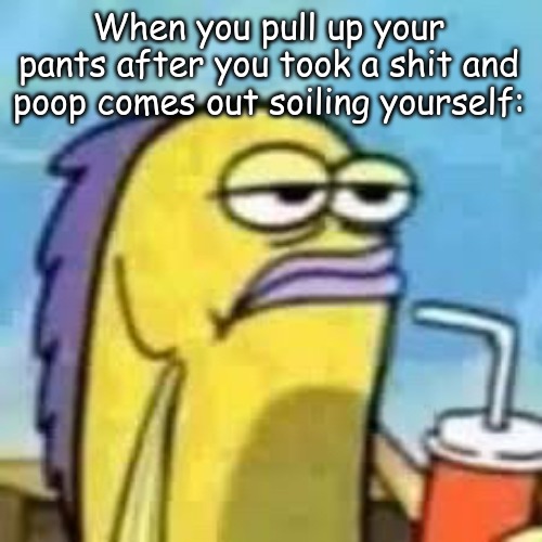 When you pull up your pants after you took a shit and poop comes out soiling yourself: | image tagged in thug life,memes | made w/ Imgflip meme maker