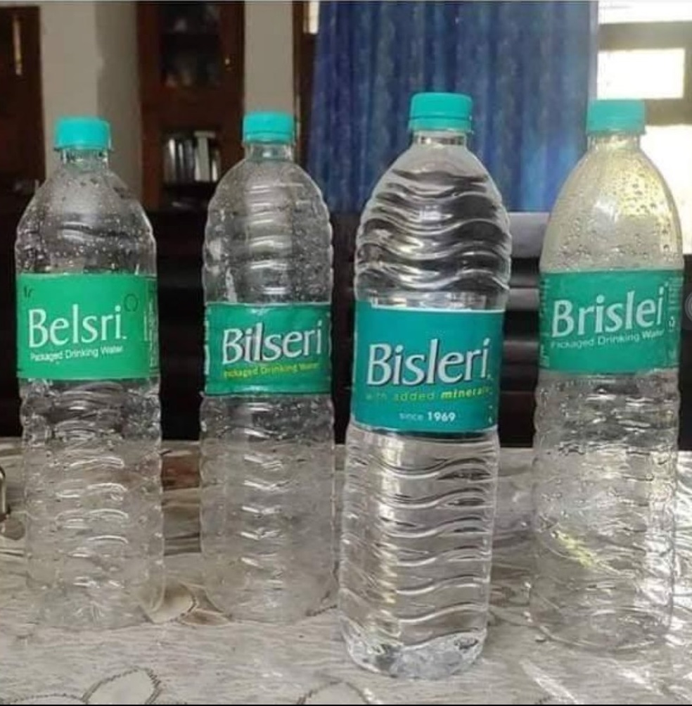 High Quality Fake Bisleri Bottles Blank Meme Template