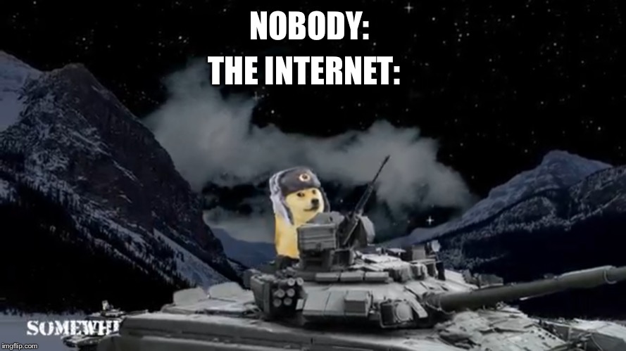 THE INTERNET:; NOBODY: | image tagged in history | made w/ Imgflip meme maker