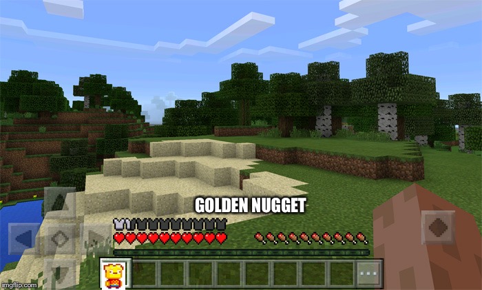 Hot bar Minecraft | GOLDEN NUGGET | image tagged in hot bar minecraft | made w/ Imgflip meme maker
