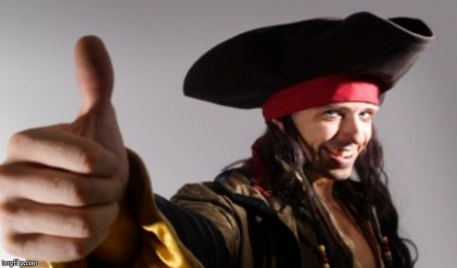 pirate thumbs up | image tagged in pirate thumbs up | made w/ Imgflip meme maker